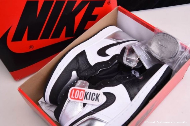 Official Maikesneakers CD0461-001 OG JORDAN WMNS TOE 1 SILVER HIGH AIR 0802